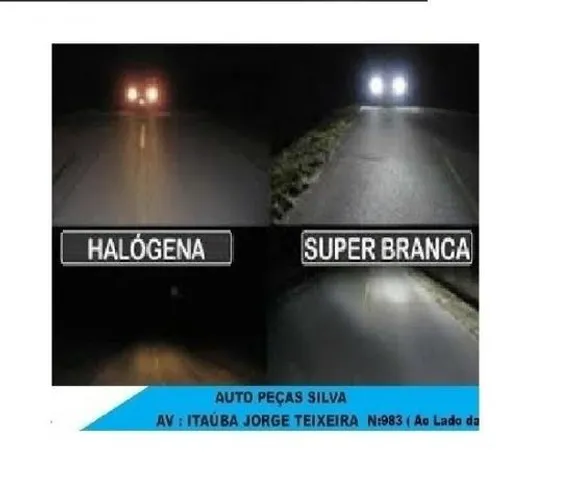 Lâmpada super Branca Para Carro Automotivo Vários modelos dvqck oltna