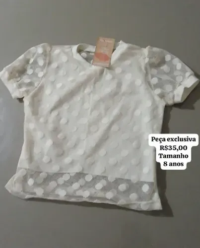 Blusa infantil exclusiva lindas e maravilhosa