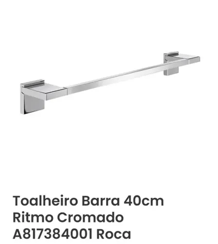 Toalheiro Barra Ritmo 40cm Roca 