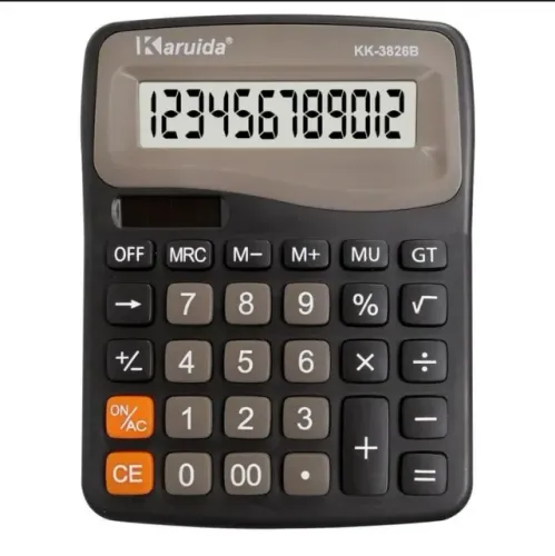 Calculadora De Mesa Balcão 12 Digitos Grande Escritório Kk-3826b
