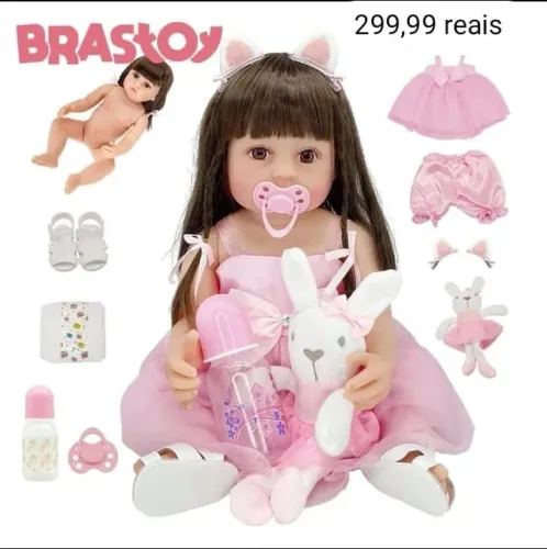 Bebê reborn em silicone - aceito cartão
