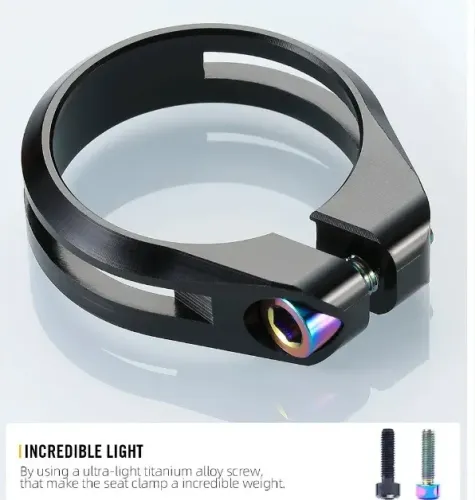 Super Light abraçadeira CNC Liga de Alumínio para Bicicleta com canote de 30.8 ou 31.6mm