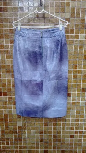 Saia midi de pelica animal print