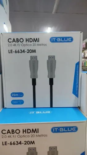 Cabo HDMI 20 metros fibra óptica 