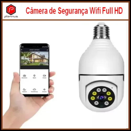 Camera Ip Inteligente Lampada Panoramica 360 Yoosee Wifi E Espiã Segurança Vigilância z441