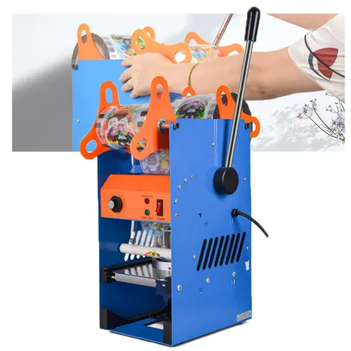 MÁQUINA SEMI AUTOMÁTICA DE LACRAR COPOS