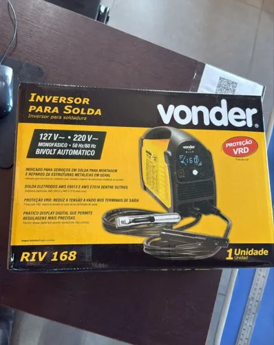 Inversor de Solda Vonder RIV 168 Bivolt - Nova na Caixa!