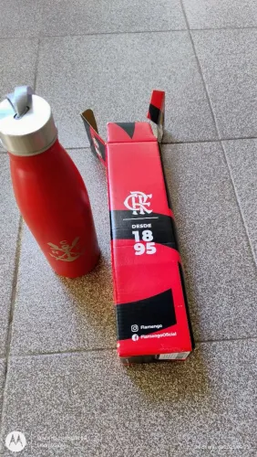 Flamengo Garrafa em inox