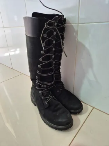 Bota Timberland Impermeável Preta EU 39.5/BR 37 USADA