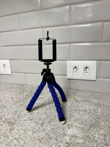 Mini Tripé Flexível Articulado Polvo com Suporte para Celular Câmera