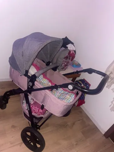 Carrinho de Bebê Cosco Kids Rosa/Mescla