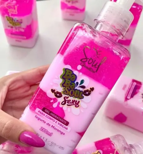 Gel Hidratante Ba Ba Soul Sexy Morango 280ml