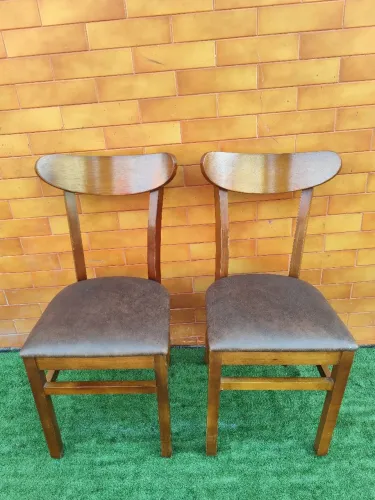 Conjunto de 2 Cadeiras Pizarro de Jantar em Madeira