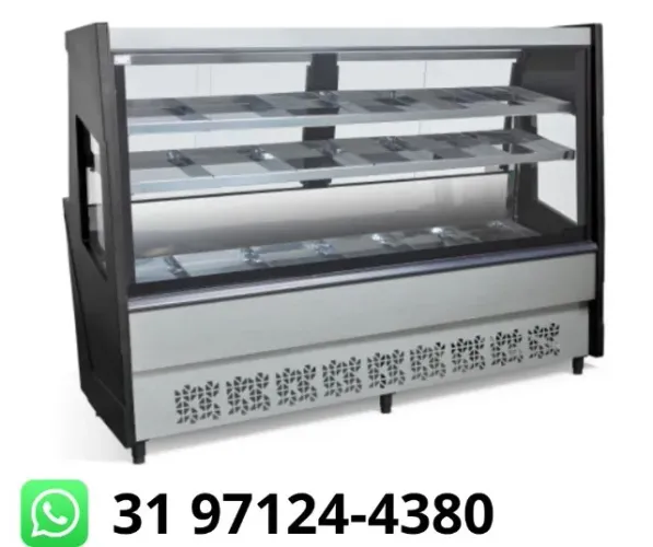 Balcão de Açougue Avícola 2M Preto Polar