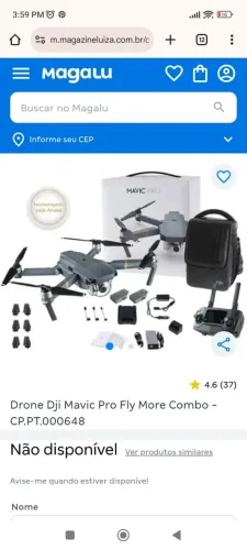 BAIXOUUUU- Drone DJi Mavic Pró Fly More Combo