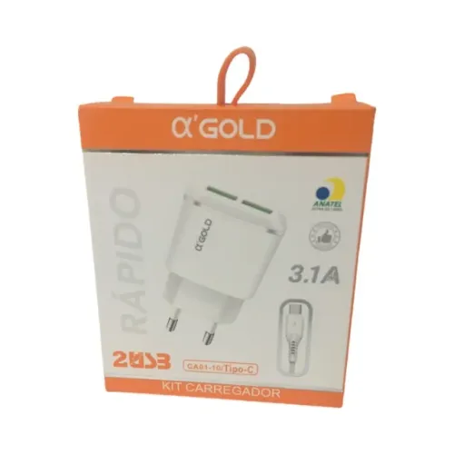 kit carregador A´Gold tipo C