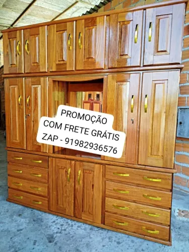 GUARDA ROUPA - CASAL 6 PORTAS - MADEIRA JATOBÁ - NOVO!
