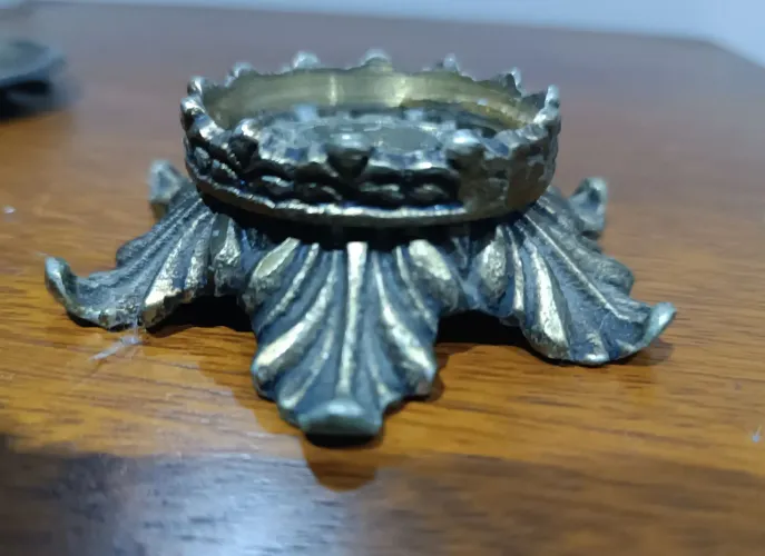 Base para vaso ou velas, decorativo em metal