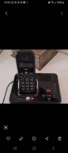 Telefone sem fio secretária eletrônica intelbras 