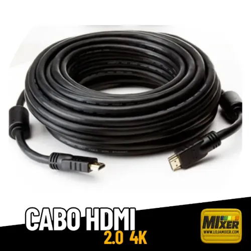 Cabo HDMI 10 Metros - 2.0 - 4K - 3D Ultra HD _ EL38