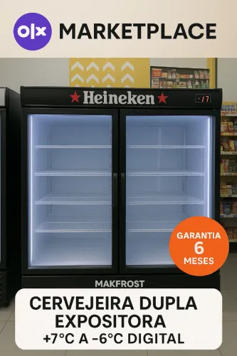 Cervejeira Expositora Dupla 1100 Litros Reformada