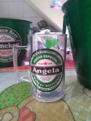 Caneca para Chopp em Acrílico Cristal 450ml