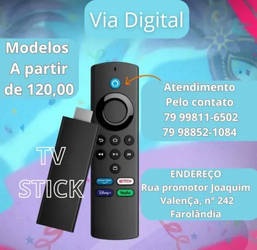 Tv stick hd novos fire com garantia modelos a partir de 120,00