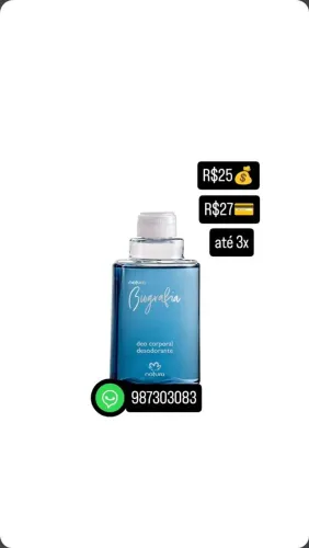 Desodorante Natura Biografia - R$25