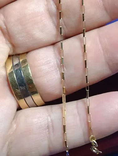 Pulseira Cartier Tubinho Quadrado Ouro 18 Kilates Peso 1.30 Gramas 21 Cm 1 mm Maciço 
