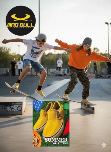 Tênis Slip On Mad Bull Amarelo