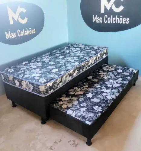 Cama Solteiro com Auxiliar em Espuma