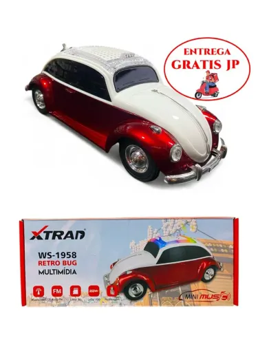 CAIXA DE SOM FUSCA RETRÔ XTRAD WS-1958