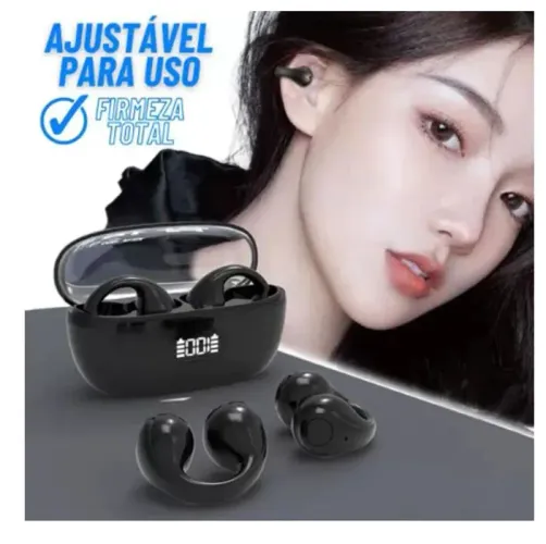 Fone de ouvido bluetooth de condução óssea