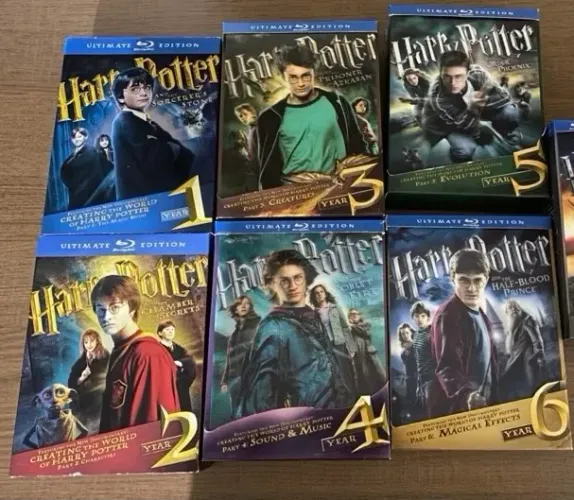 Coleção 6 Filmes Harry Potter - Blu-Ray Ultimate Edition