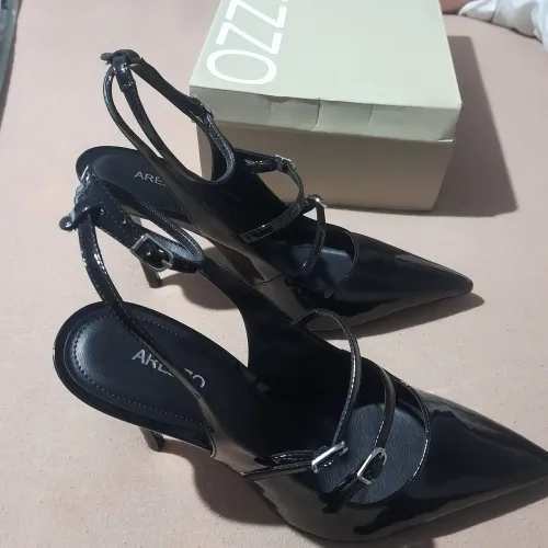 Sapato Salto Alto Preto Arezzo