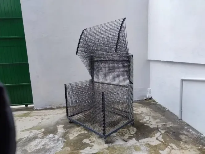 secador metálico LARESE serigrafia com 50 bandejas 0,80x1,20m
