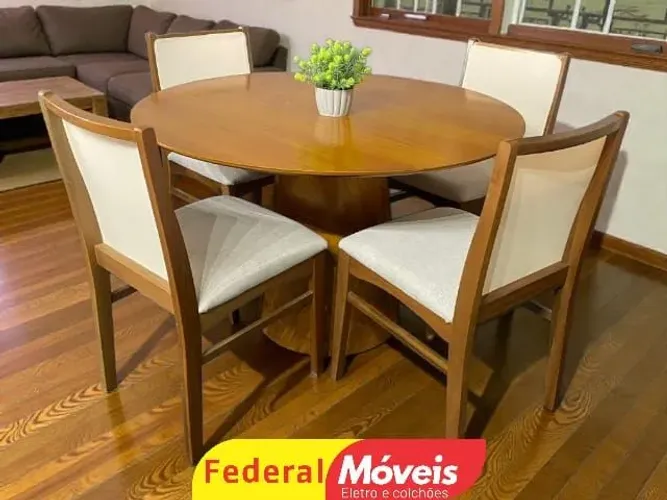 Mesa de jantar 1,20m 4 cadera