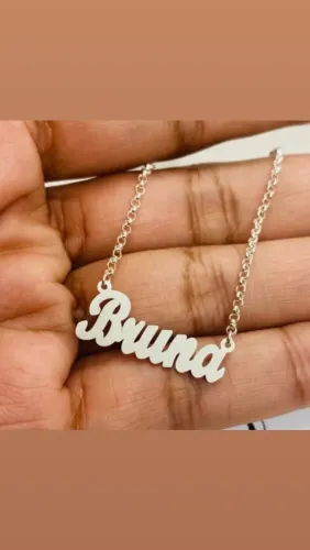 Colar Personalizado prata 925 corrente portuguesa 