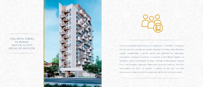 Edifício The Home Petrópolis - Apto 2/4 com 2 suítes de 53 m², 1 vaga por 589.999,00