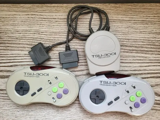 Controle Sem Fio Super Nintendo Micro Genius Tsij-3001 Completo 100%