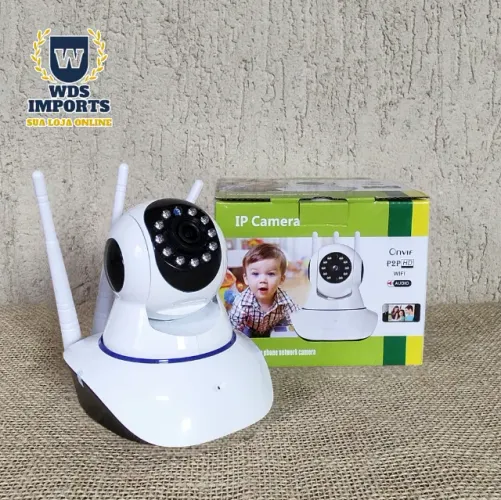 Câmera de Segurança Wifi 3 antenas