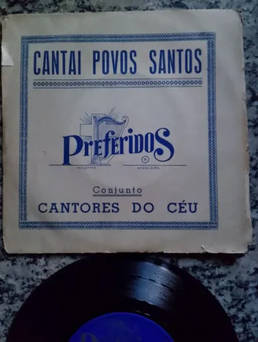 Disco de Vinil - Cantai Povos Santos - Conjunto Cantores do Céu ( Raro)