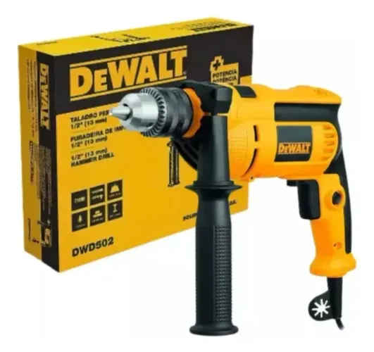 Furadeira de Impacto 1/2" Dewalt Modelo DWD502 Potência de 710W