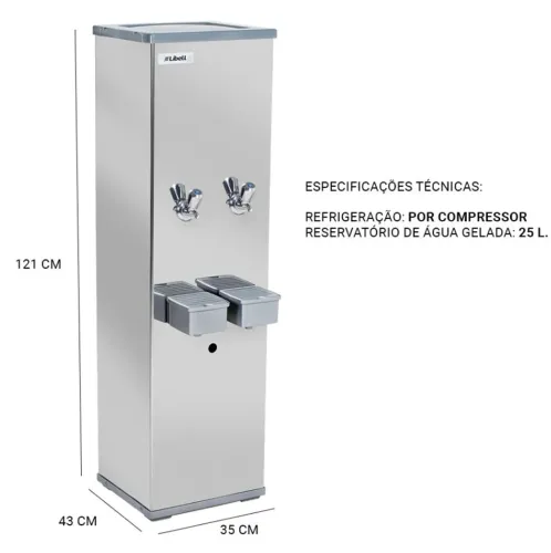 NZ. Bebedouro refrigerado 25 litros