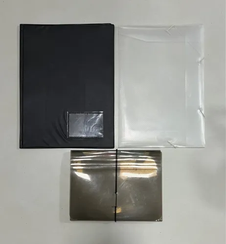 KIT 3 PASTAS ORGANIZADORAS - CATÁLOGO, SANFONADA E TRANSPARENTE