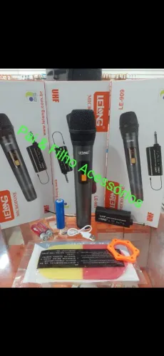 Microfone Sem Fio Lelong LE-909 UHF