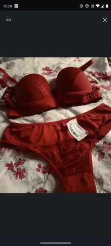 Conjunto lingerie vermelho