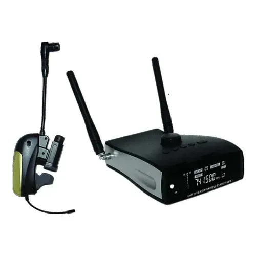 Microfone CSR ST-1 sem fio UHF projetado para Saxofone e instrumentos de Sopro