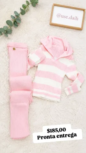 Conjunto tricô Modal
