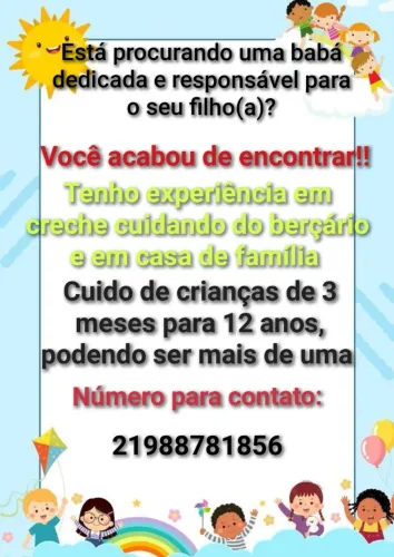 Babá e doméstica disponível!!